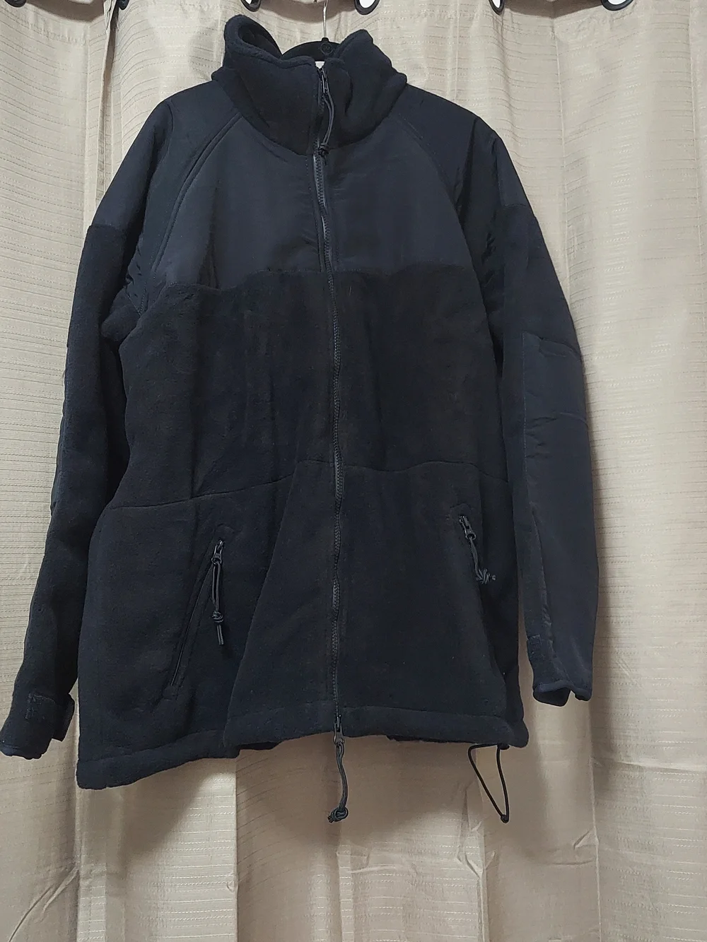 NWT Men's Black Polartec Classic 300 Full-Zip Military Fleece Jacket